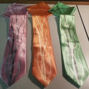 3 Bruno Conte Tie and Square Sets